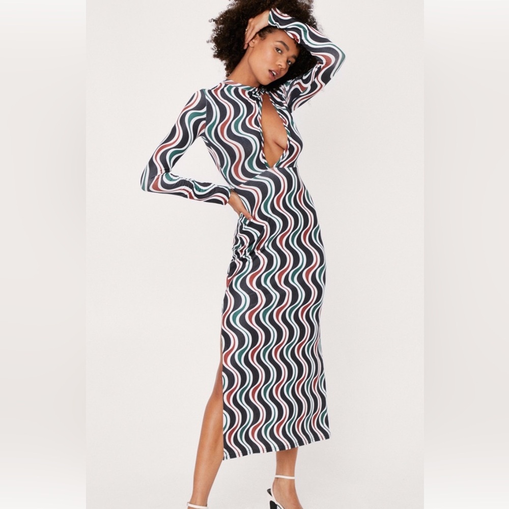 Funky form-fitting midi dress